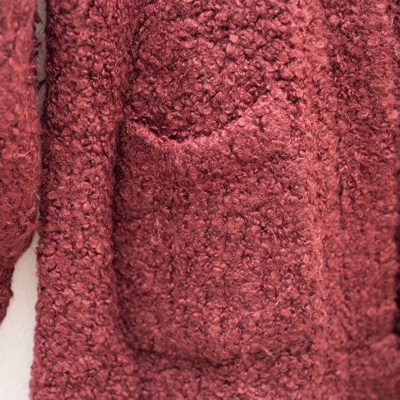 American Eagle Maroon Chunky Cardigan Size XS - Picture 4 of 7